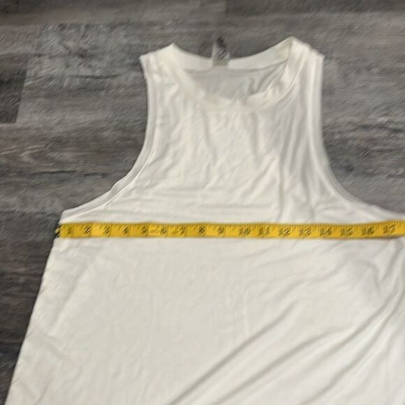 MONO B NWT raw edge flow tank white small - Picture 7 of 8
